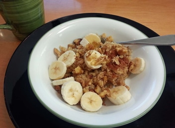 Baked Oatmeal on a paper crafts blog