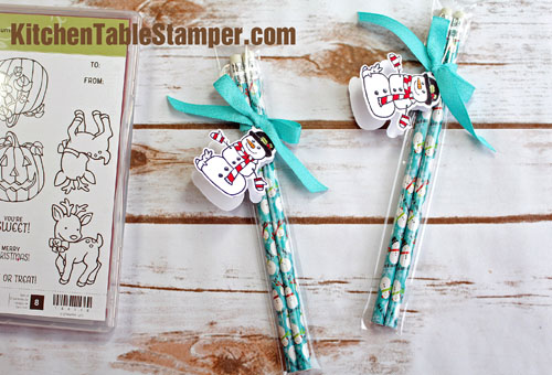 Seasonal Chums Snowman Pencil Bag Treat Tutorial