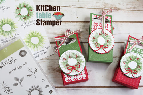 Painted Harvest Christmas Wreath Cookie Tote Tutorial