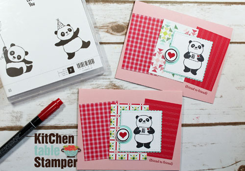 Party Pandas Quilted Christmas Valentine - Sale-a-bration Sneak Peek