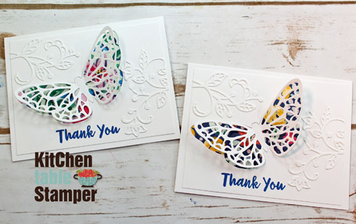 Inlaid Die Cutting and Faux Embossing