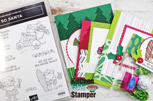 So Santa Cards and Treats Online Class