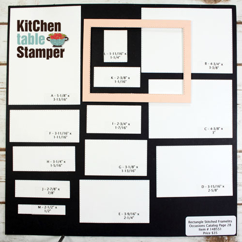 Stitched Rectangles Chart