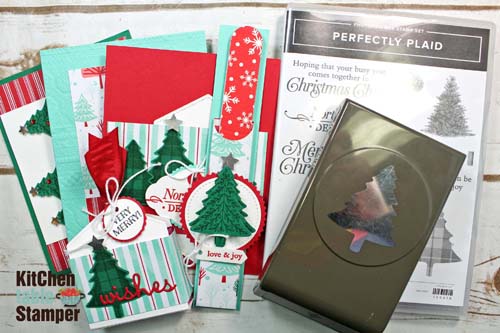 Perfectly Plaid Christmas Cards and Treats Online Class