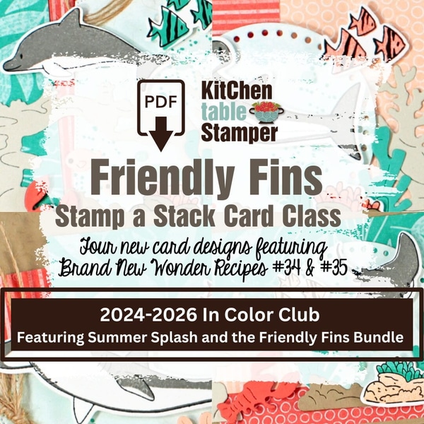 Friendly Fins Stamp a Stack PDF Card Class