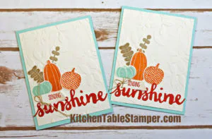 Stampin Up Pick a Pumpkin Sunshine Card Making Tutorial