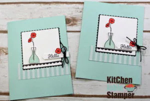 how to make a simple hello card with Varied Vases Bundle
