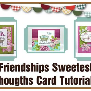 Friendship Sweetest Thoughts Card Tutorials