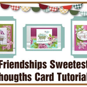 Friendship Sweetest Thoughts Card Tutorials