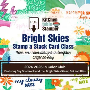 Bright Skies Stamp a Stack PDF Card Class