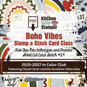 Boho Vibes Stamp a Stack PDF Card Class